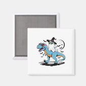Schattigee dinosaurus T Rex en Ghost voor Hallowee Magneet (Voorkant / Achterkant)