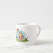 Schattigee  dinosaurus T Rex met Mountain Espresso Kop (Voorkant rechts)