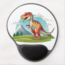 Schattigee dinosaurus T Rex met Mountain