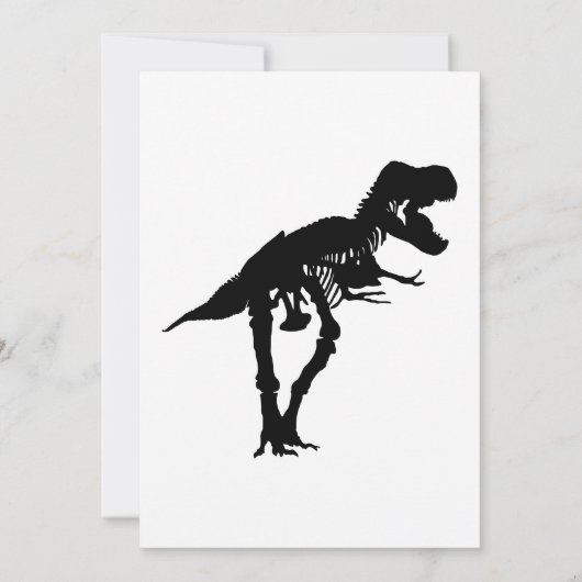 Schattigee Dinosaurus T-Rex thema Jura wereld Kaart (Achterkant)