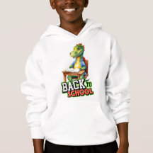 Schattigee Dinosaurus Terug naar School Hoodie