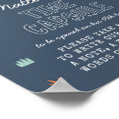 Schattigee dinosaurus tijd capsule teken poster (Hoek)