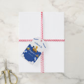 Schattigee dinosaurus tractor graven vrachtwagenba cadeaulabel (Met Touw)