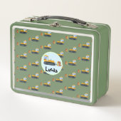 Schattigee dinosaurus tractor Truck School kinder (Voorkant)