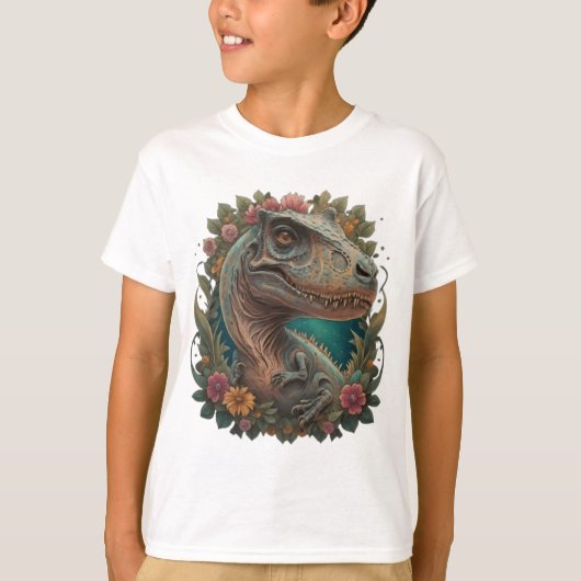 Schattigee dinosaurus trex t-shirt (Voorkant)