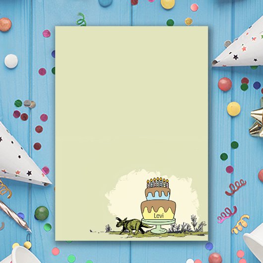 Schattigee Dinosaurus Vijf-A-Saurus 5e Verjaardags Kaart