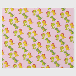 Schattigee Dinosaurus vlekkeloos patroon Cadeaupapier
