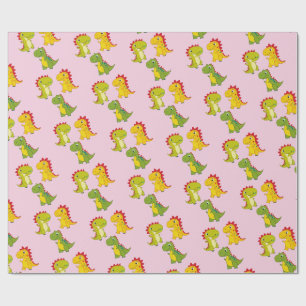 Schattigee Dinosaurus vlekkeloos patroon Cadeaupapier