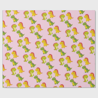 Schattigee Dinosaurus vlekkeloos patroon Cadeaupapier