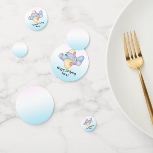 Schattigee dinosaurus vliegtuig Student kinderen V Confetti (Groep)