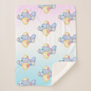 Schattigee dinosaurus vliegtuig Student kinderen V Sherpa Deken