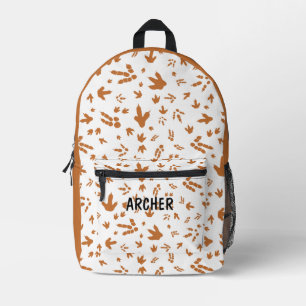 Schattigee dinosaurus voetafdruk rugzak