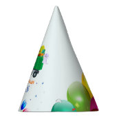 Schattigee Dinosaurus vuilniswagen ballon verjaard Feesthoedjes (Rechts)