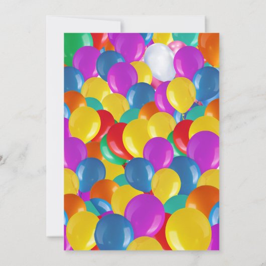 Schattigee Dinosaurus vuilniswagen ballon verjaard Kaart (Achterkant)