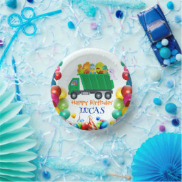 Schattigee Dinosaurus vuilniswagen ballon verjaard Papieren Kommen