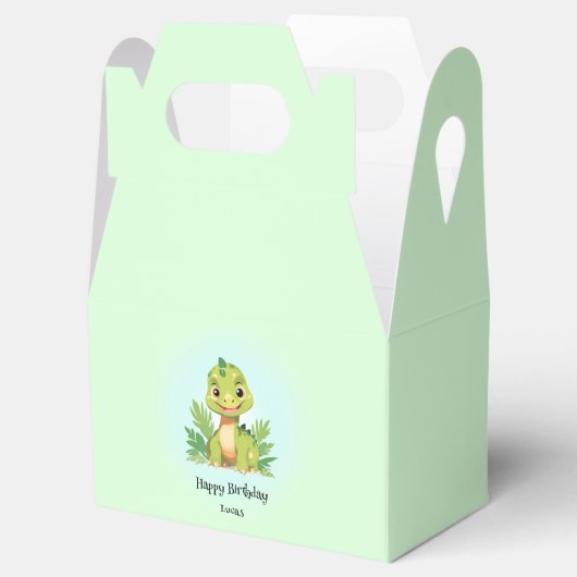 Schattigee dinosaurus wilde oerwoud dierentuin Ver Bedankdoosjes (Geopend)