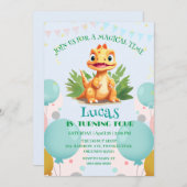 Schattigee dinosaurus wilde oerwoud dierentuin Ver Kaart (Voorkant / Achterkant)