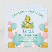 Schattigee dinosaurus wilde oerwoud dierentuin Ver Kaart (Voorkant / Achterkant)