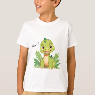 Schattigee dinosaurus wilde oerwoud dierentuin Ver T-shirt