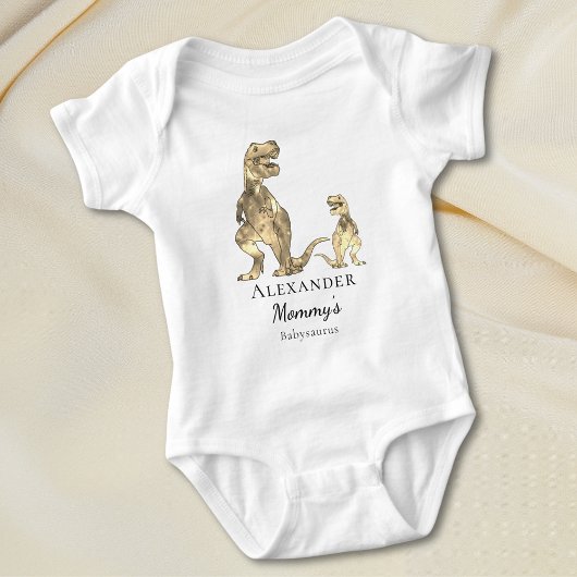 Schattigee dinosauruscitaat gepersonaliseerd romper