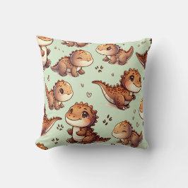 Schattigee dinosauruskwekerij kussen