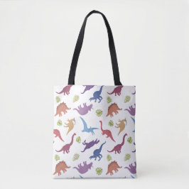 Schattigee dinosauruspatroon Dino Tote Bag