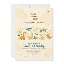 Schattigee Dinosaurussen 3e Verjaardag Dino Party