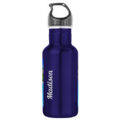 Schattigee Dinosaurussen aangepaste naam waterfles Waterfles (Achterkant)