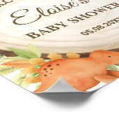 Schattigee Dinosaurussen Baby shower 1e Verjaardag Poster (Hoek)