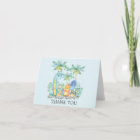 Schattigee dinosaurussen Baby shower dank u nota