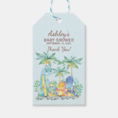 Schattigee Dinosaurussen Baby shower Favor Gift La Cadeaulabel (Voorkant)
