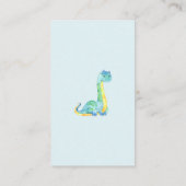 Schattigee Dinosaurussen Baby shower Luier Raffle  Informatiekaartje (Achterkant)