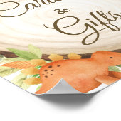 Schattigee Dinosaurussen Baby shower Verjaardagska Poster (Hoek)