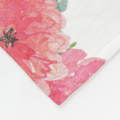 Schattigee dinosaurussen  bloemmotief fleece deken (Hoek)