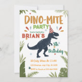 Schattigee Dinosaurussen brullen Jongen Verjaardag Kaart (Voorkant)