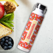 Schattigee dinosaurussen en regenbogen waterfles