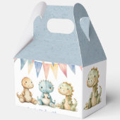 Schattigee Dinosaurussen en Vrienden Boy Baby show Bedankdoosjes (Voorkant)