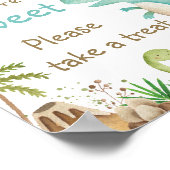 Schattigee Dinosaurussen Groen Baby's zijn Sweet T Poster (Hoek)