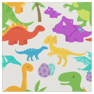 Schattigee Dinosaurussen Groen Paarse Prehistorisc Stof