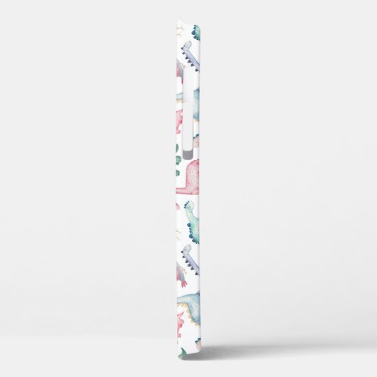 Schattigee dinosaurussen, het waterverf-patroon va Case-Mate iPhone case (Achterkant / Links)