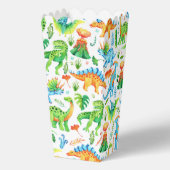 Schattigee Dinosaurussen Jongen Verjaardag Dino Pa Bedankdoosjes (Achterkant)