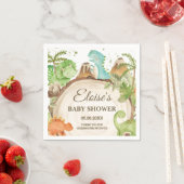 Schattigee Dinosaurussen Jongen Verjaardagsgroen L Servet (Insitu)