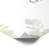 Schattigee dinosaurussen, Jurassic, Baby shower We Poster (Hoek)