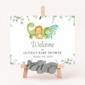 Schattigee dinosaurussen, Jurassic, Baby shower We Poster