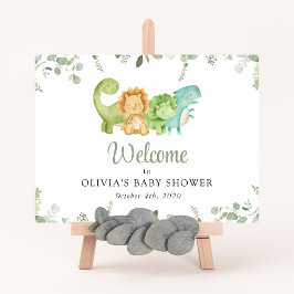 Schattigee dinosaurussen, Jurassic, Baby shower We Poster