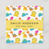 Schattigee dinosaurussen, Kinder Play Center, Acti Vierkante Visitekaartje (Voorkant)