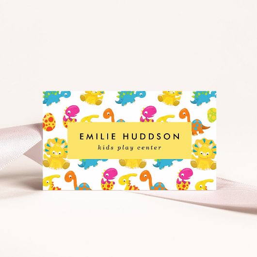 Schattigee dinosaurussen, Kinder Play Center, Acti Visitekaartje