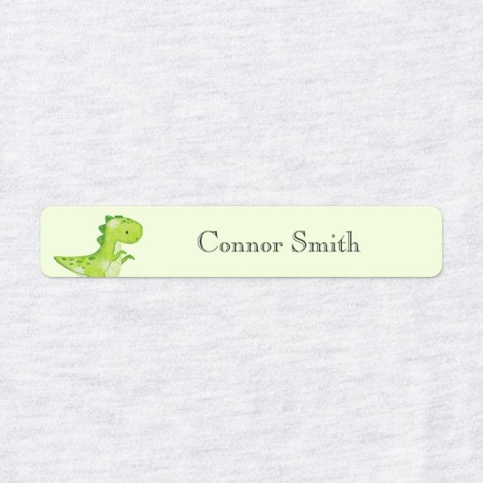 Schattigee Dinosaurussen School Day Care Naam Kled Labels (Design 1)
