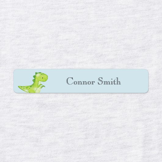 Schattigee Dinosaurussen School Day Care Naam Kled Labels (Design 1)