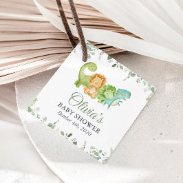 Schattigee dinosaurussen, T-Rex, Jurassic, Baby sh Bedankjes Labels